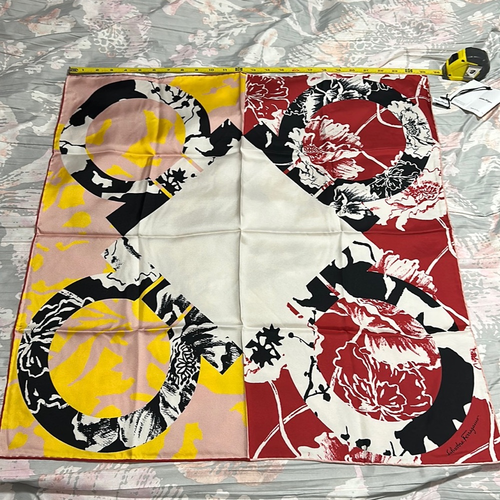 Salvatore Ferragamo floral silk scarf
